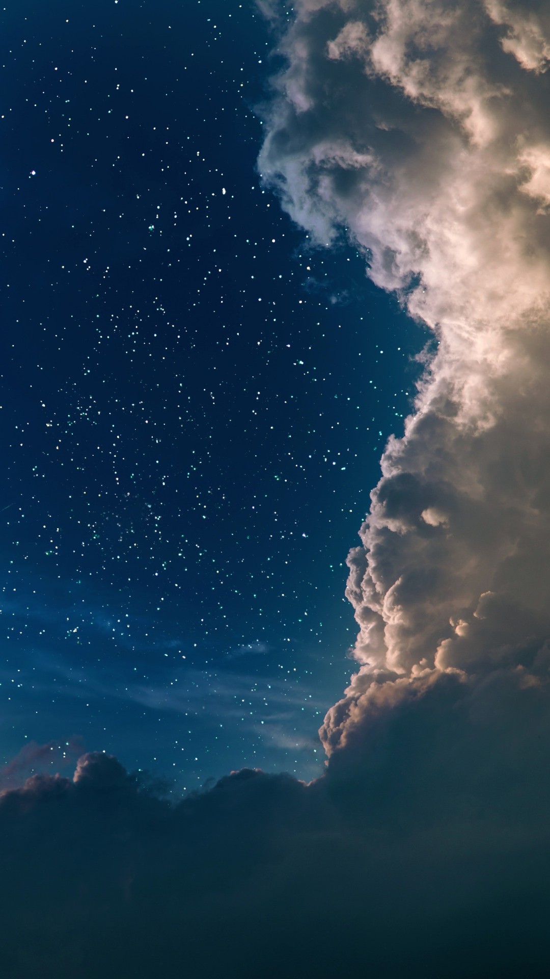 Starry Sky And Clouds Iphone Wallpapers