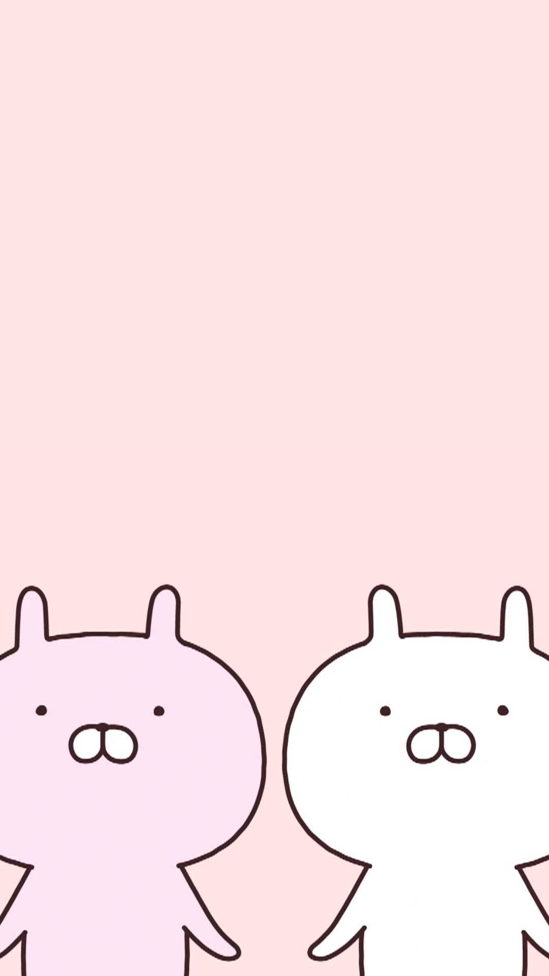 Cute Rabbit Illustration Iphone Wallpapers