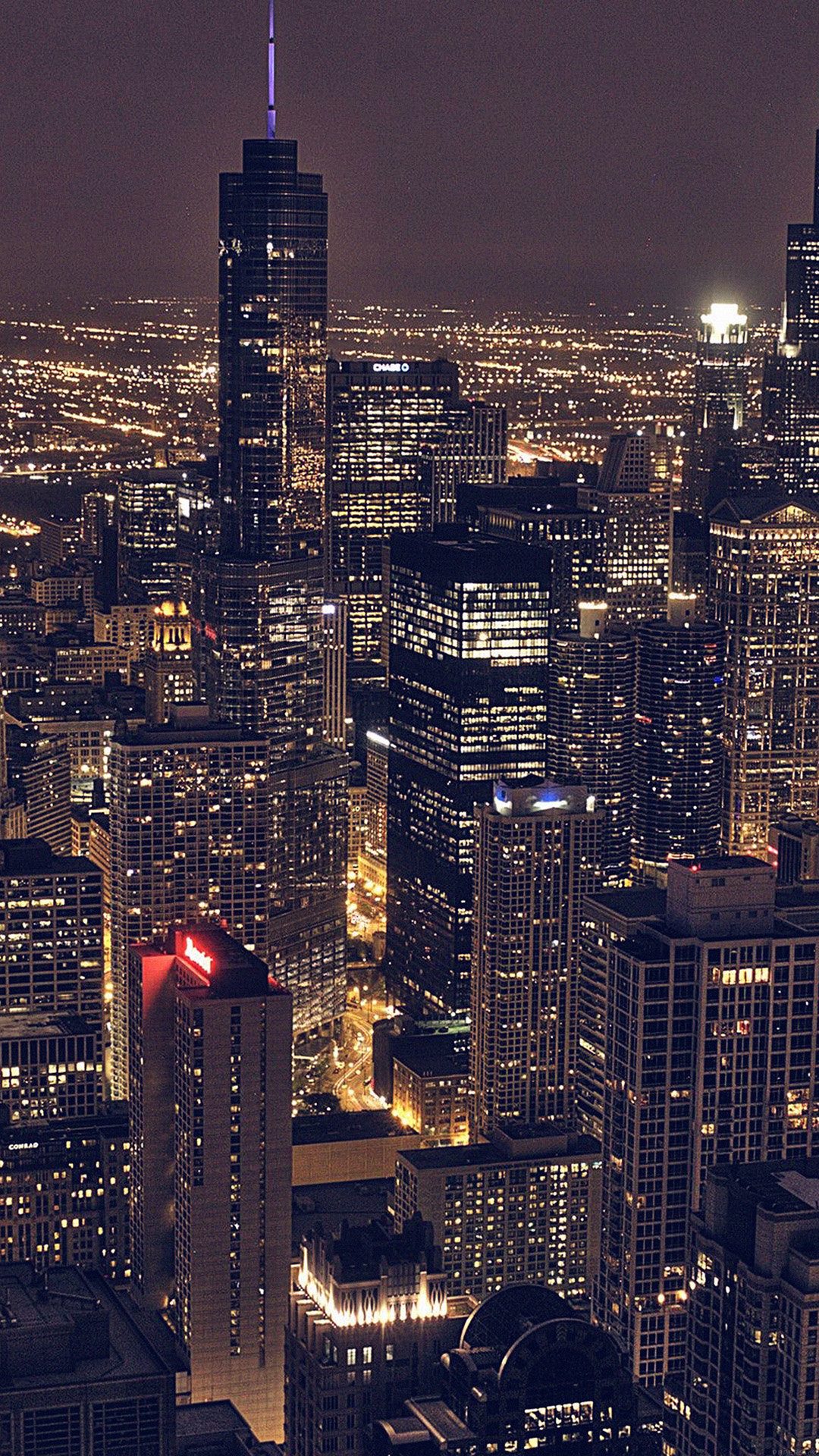 シカゴの夜景 Iphone Wallpapers