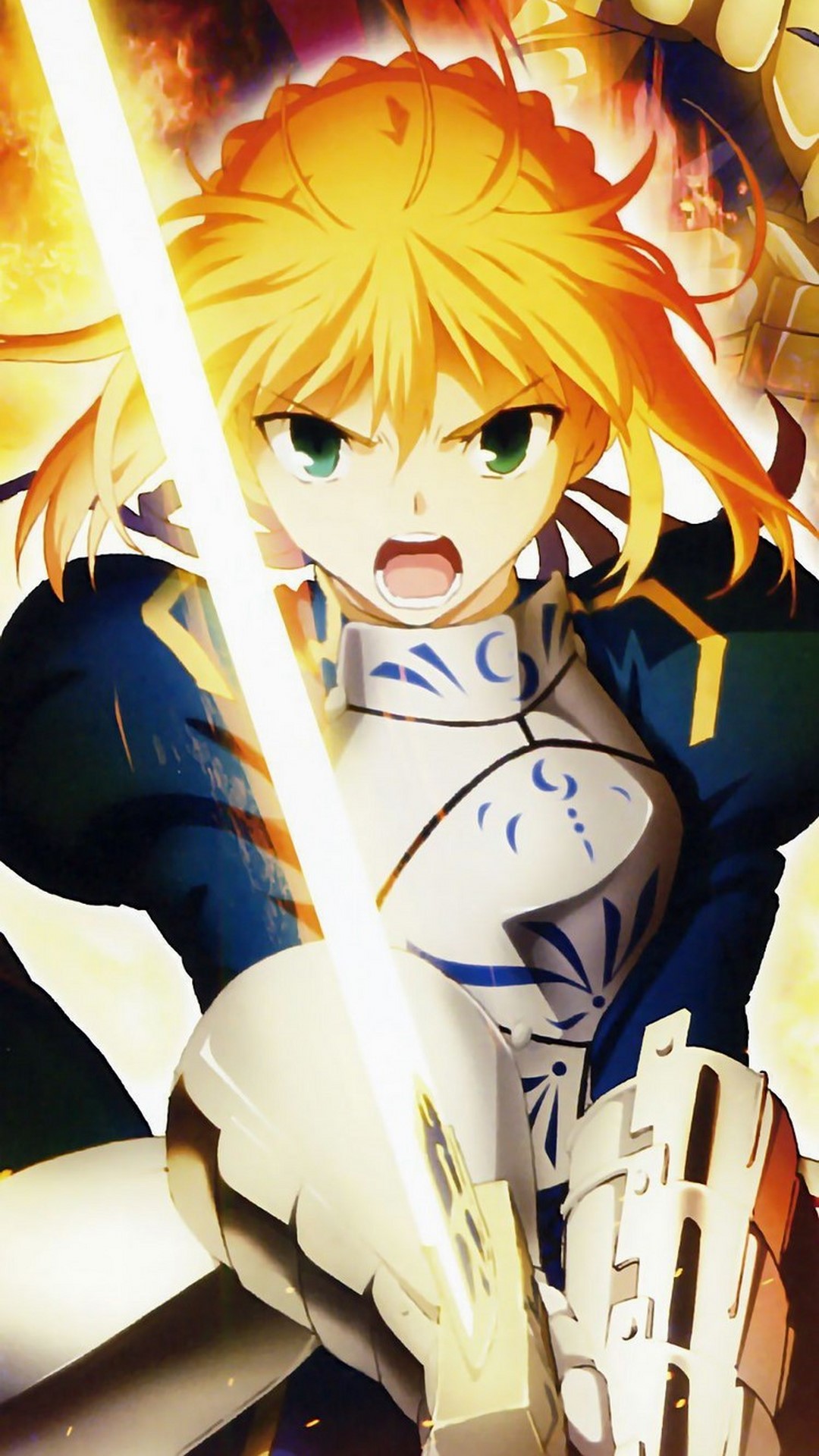 Fate セイバー アニメのiphone壁紙 Iphone Wallpapers