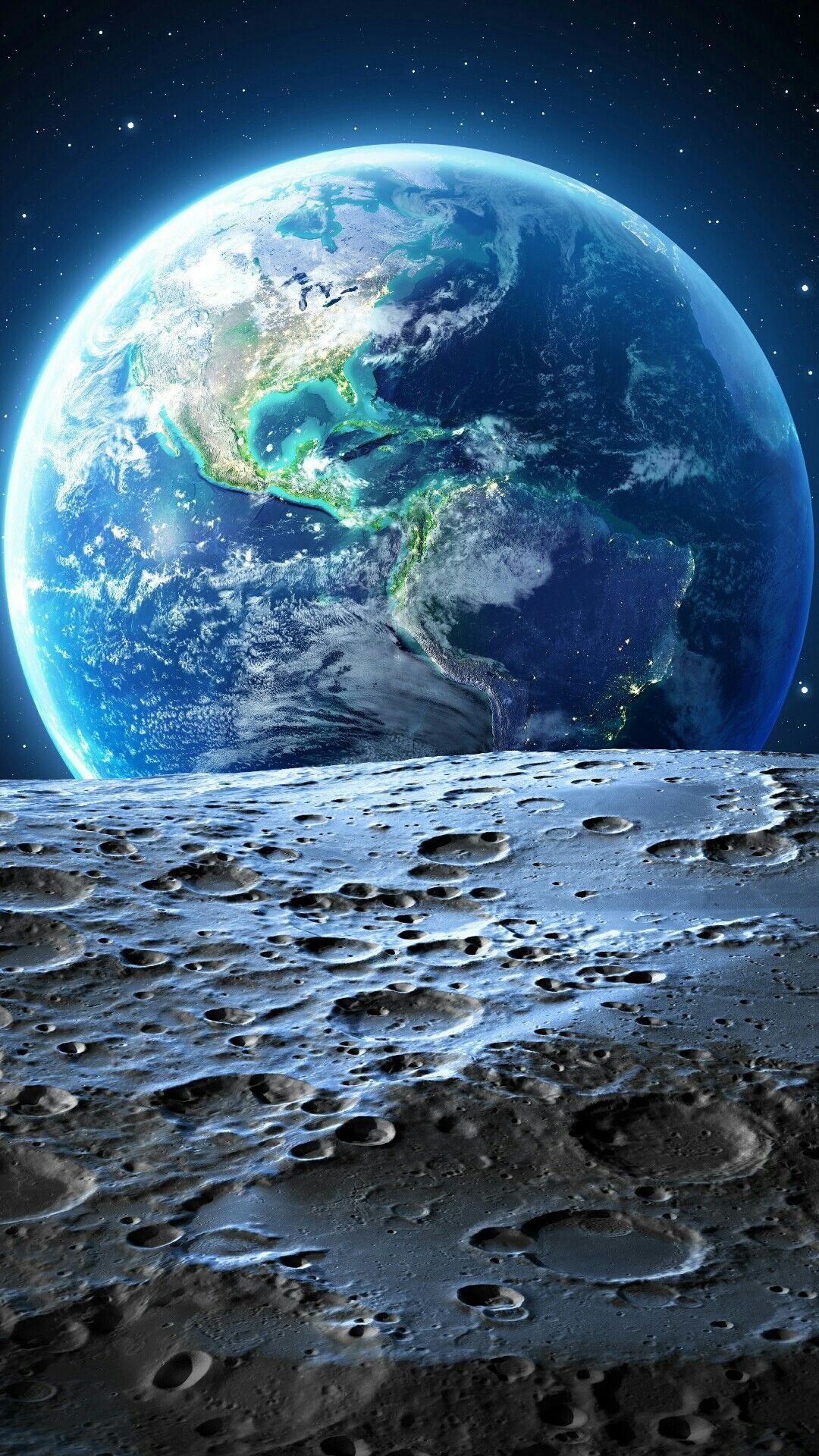 月面から見た地球 Iphone Wallpapers