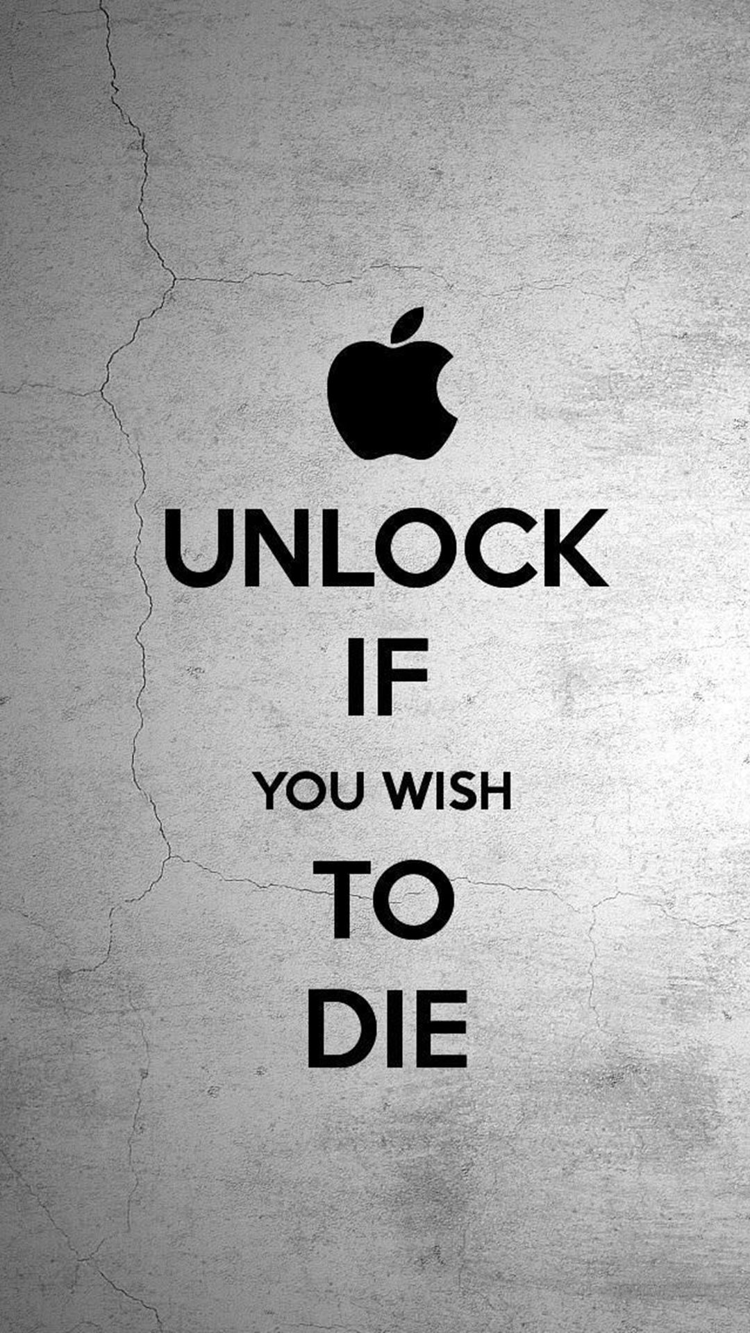 Unlock If You Wish To Die ロック画面用のスマホ壁紙 Iphone Wallpapers