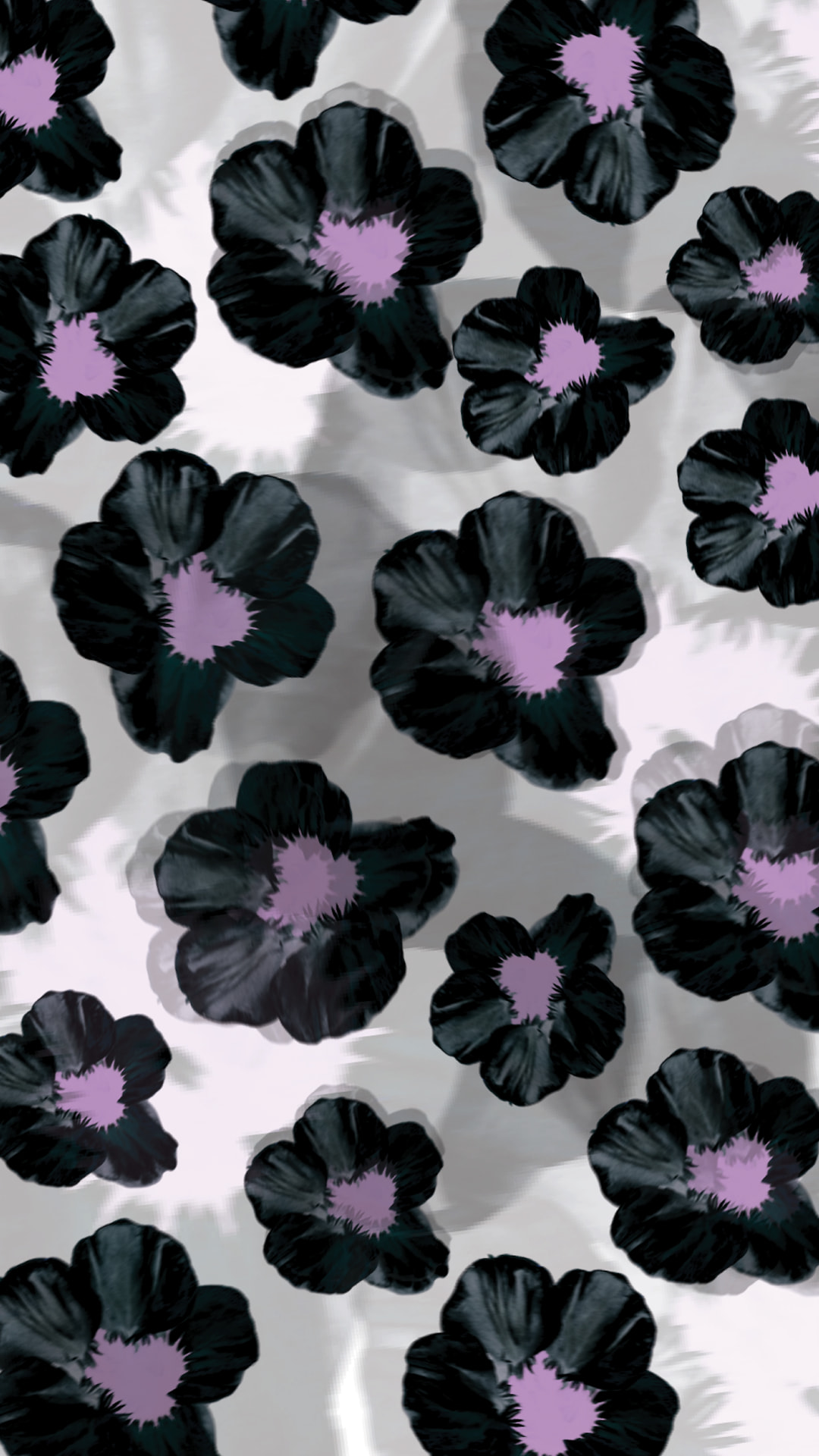 Marimekko Black Purple Iphone Wallpapers