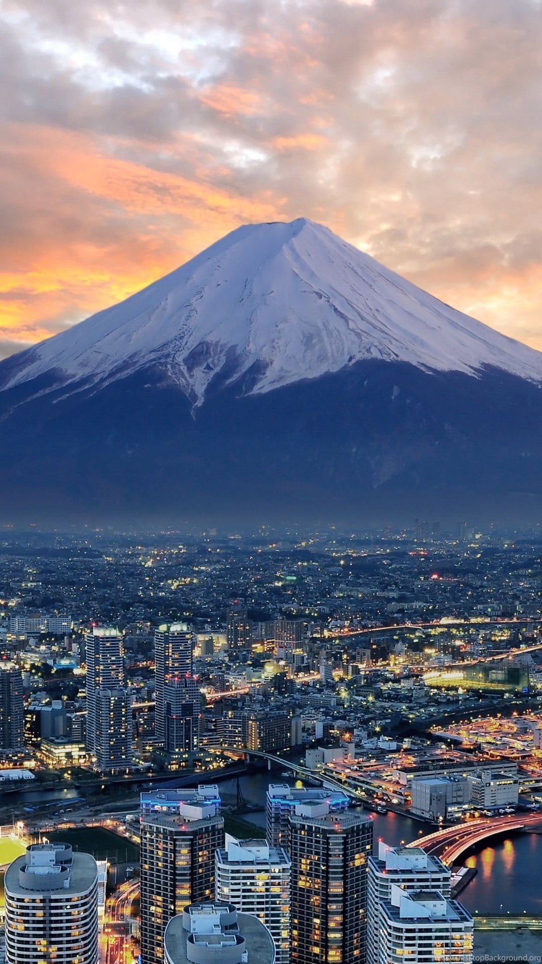 Mount Fuji Wallpaper 4K Night Japan Mountain Peak 9667