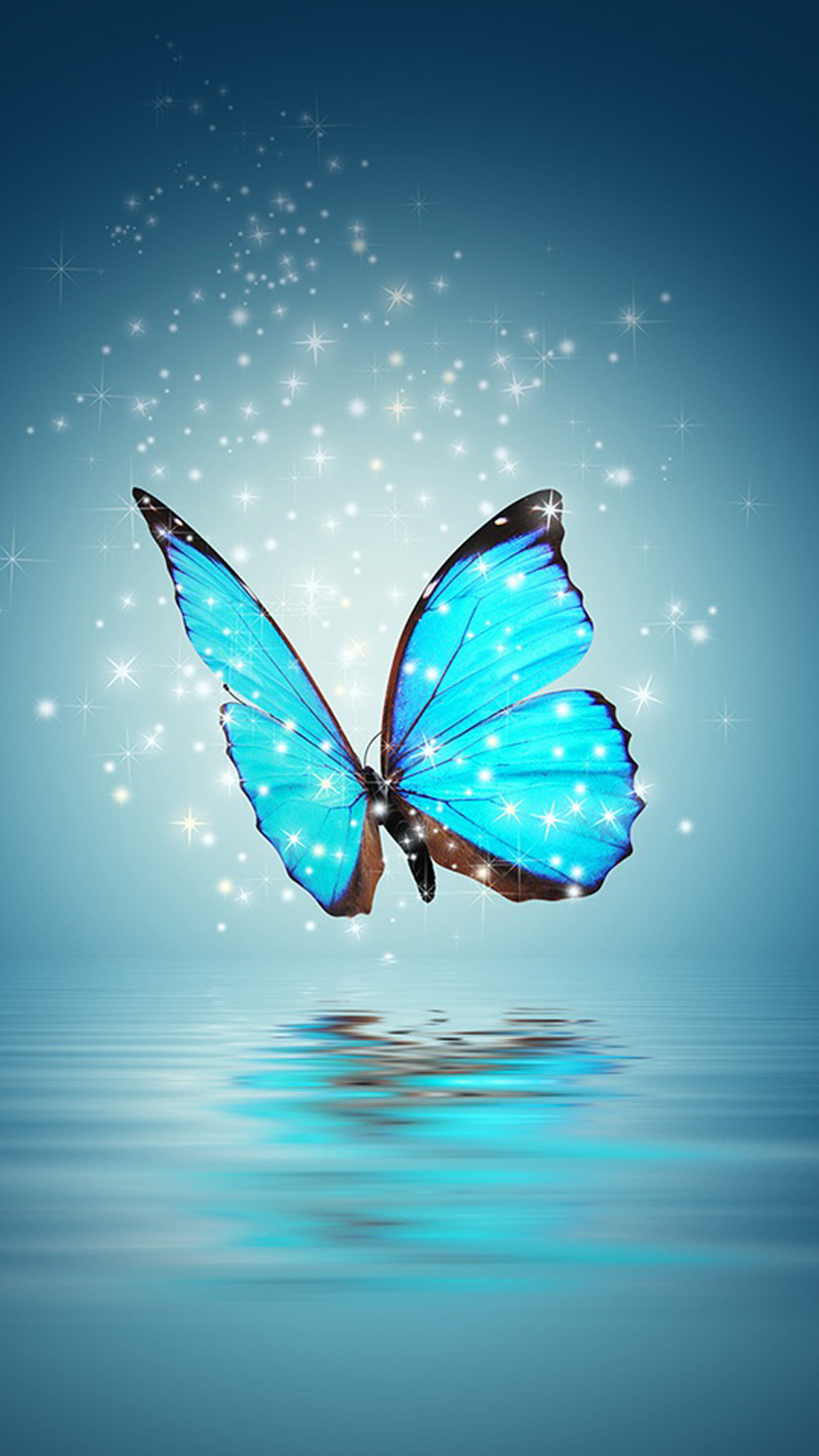 Blue butterfly Wallpaper | iPhone Wallpapers