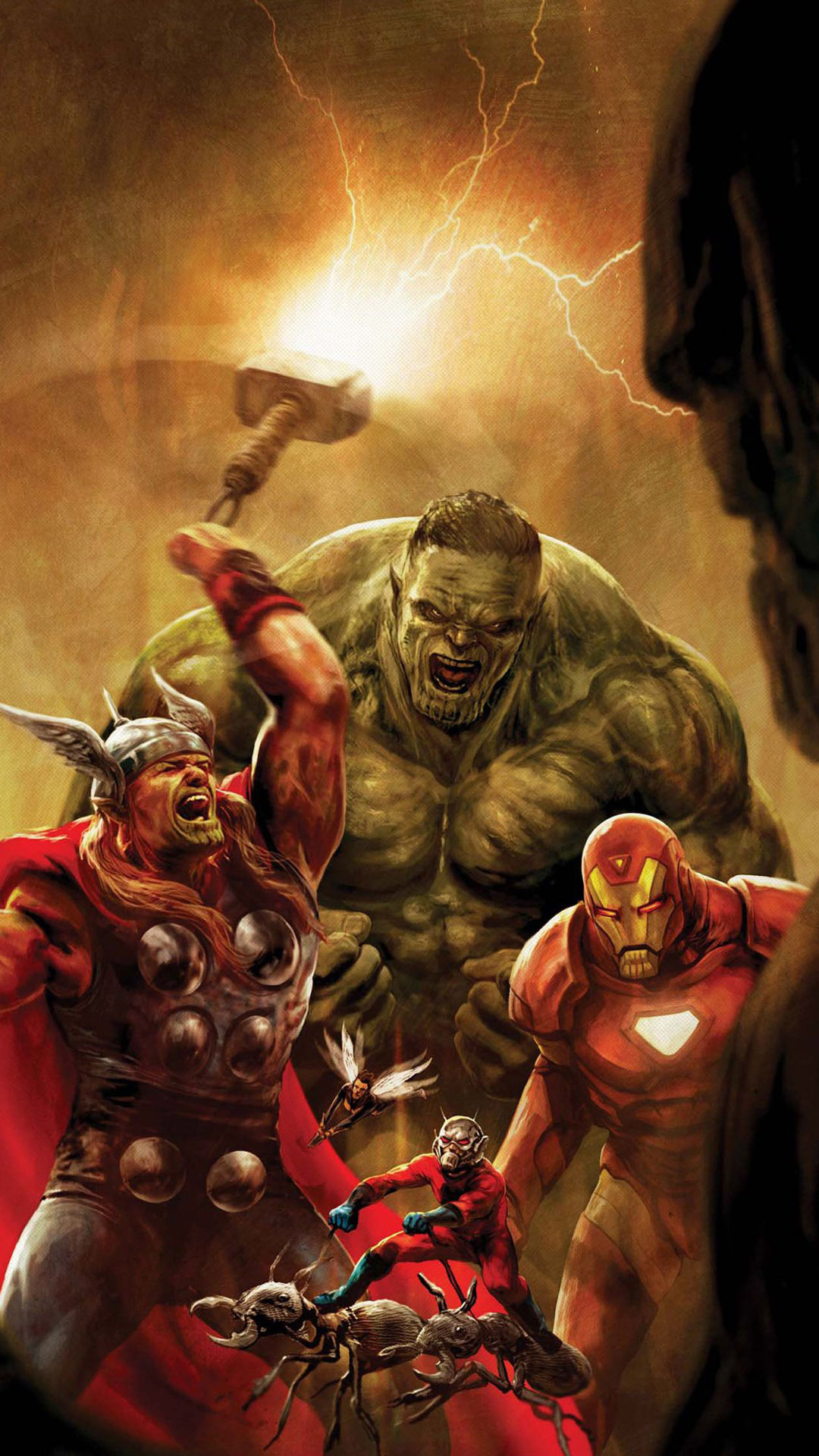 Iron Man Ant Man Thor The Hulk Iphone Wallpapers