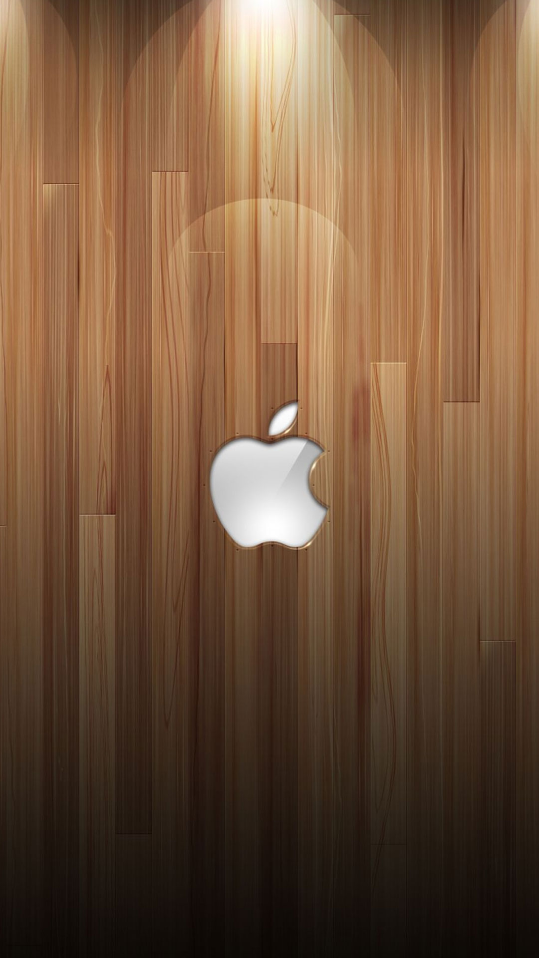 木目 白いアップル Iphone Wallpapers