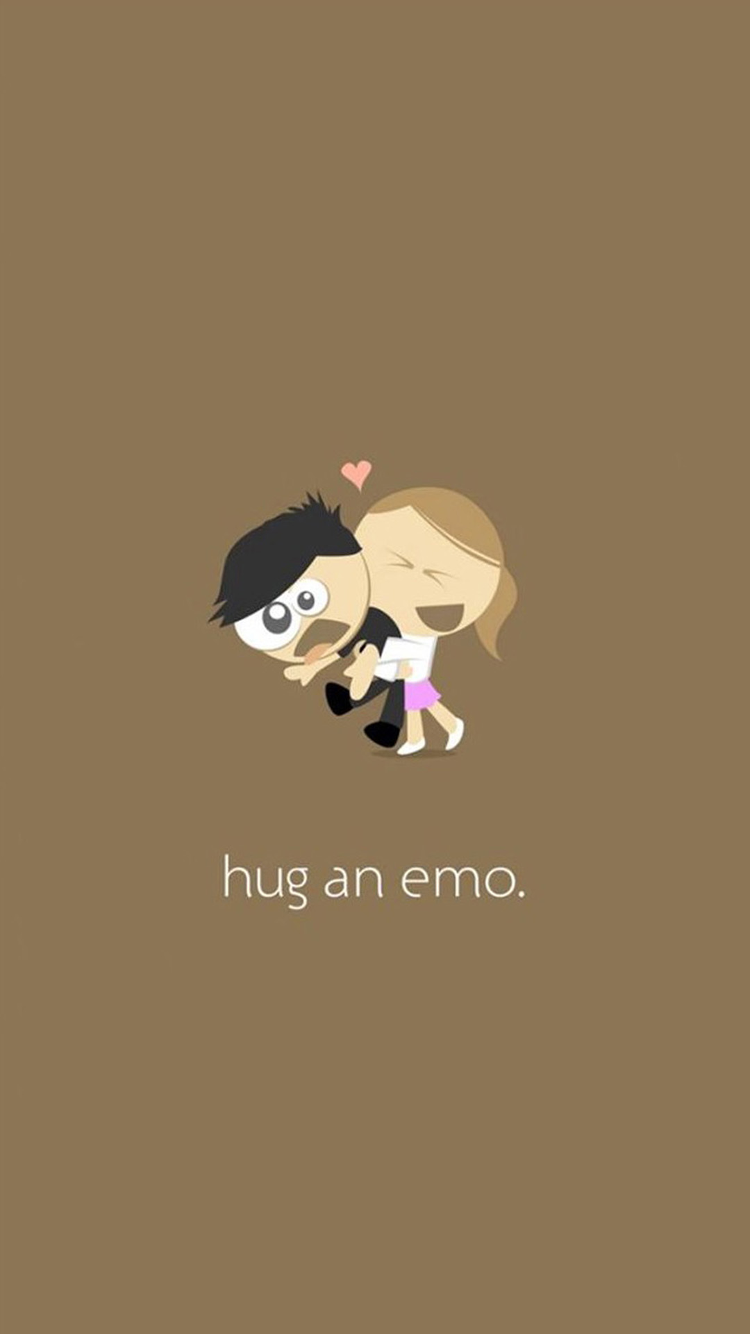 hug an emo | iPhone Wallpapers