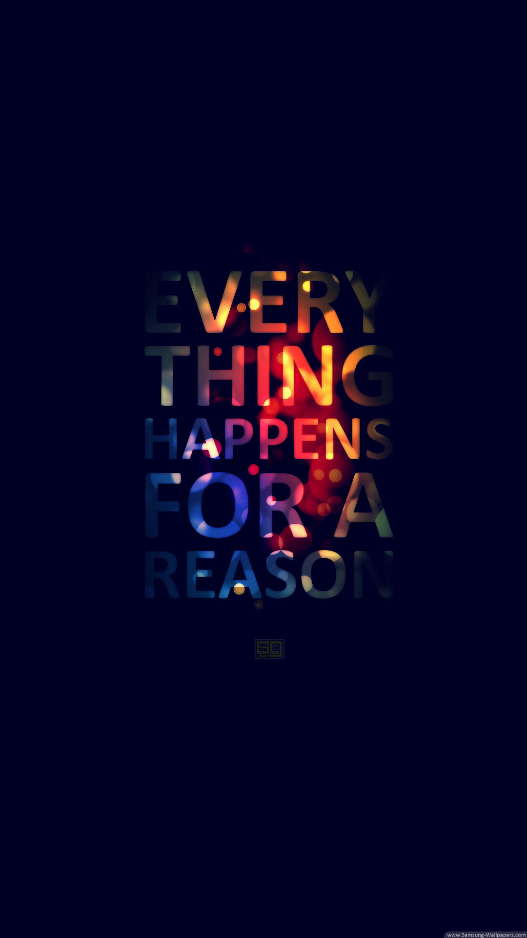 Everything Happens For A Reason 名言スマホ壁紙 Iphone Wallpapers