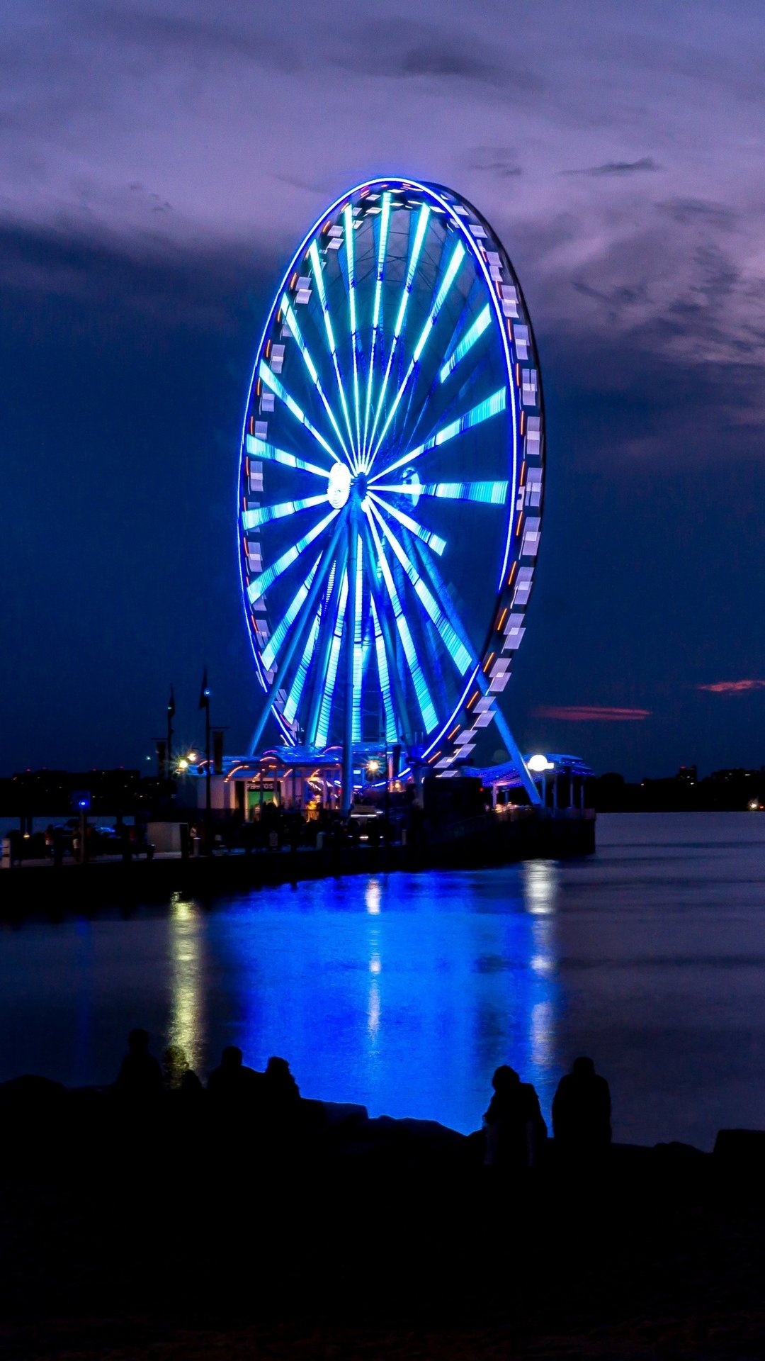 Ferris Wheel At Night Iphone Wallpapers