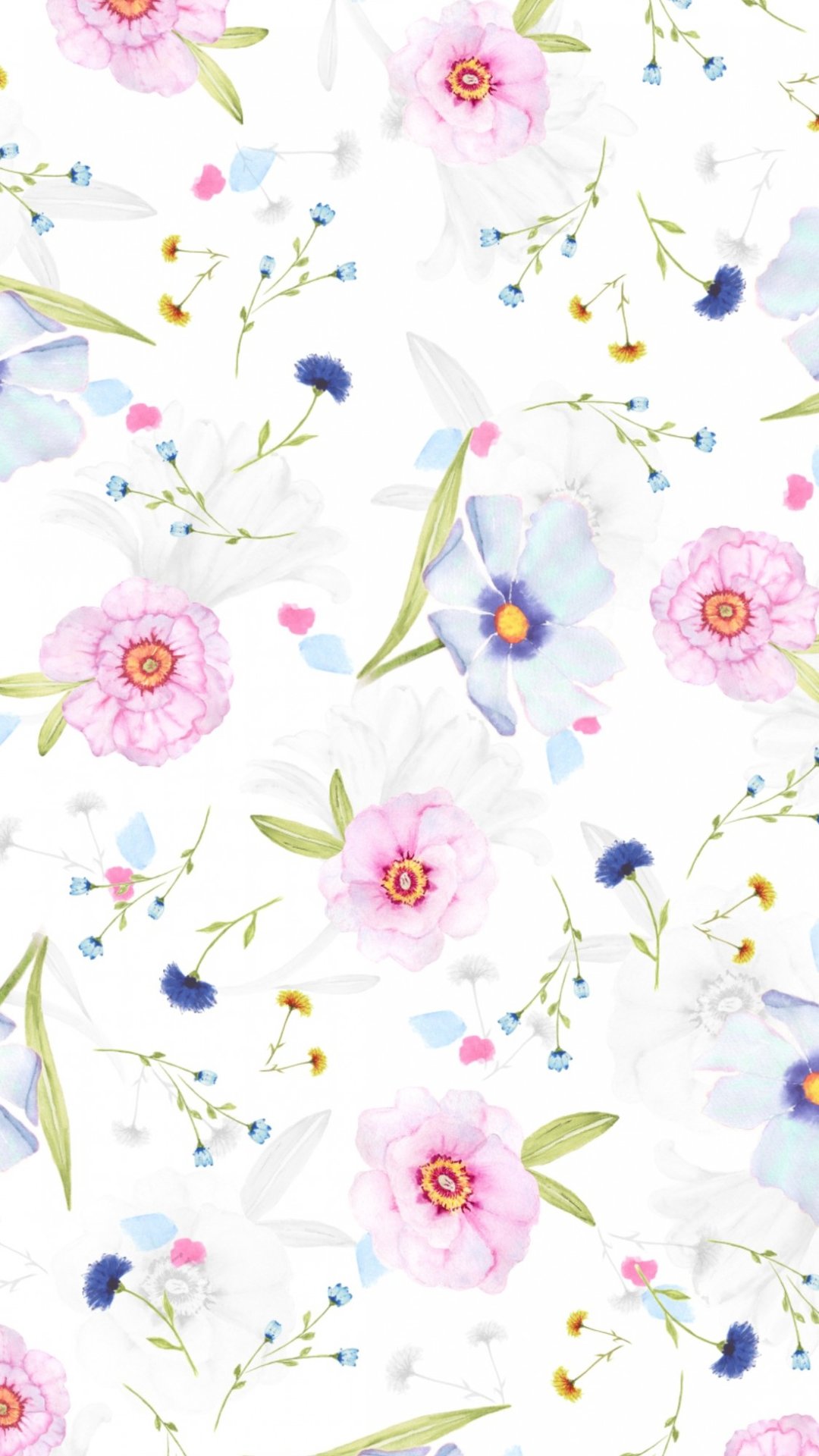 花柄 ホワイト Iphone Wallpapers