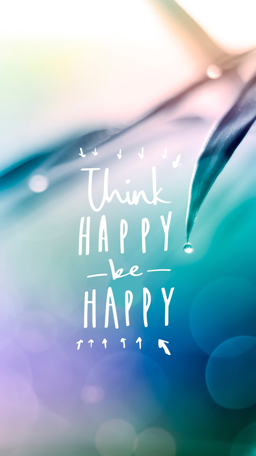 Think happy be happy | iPhone Wallpapers