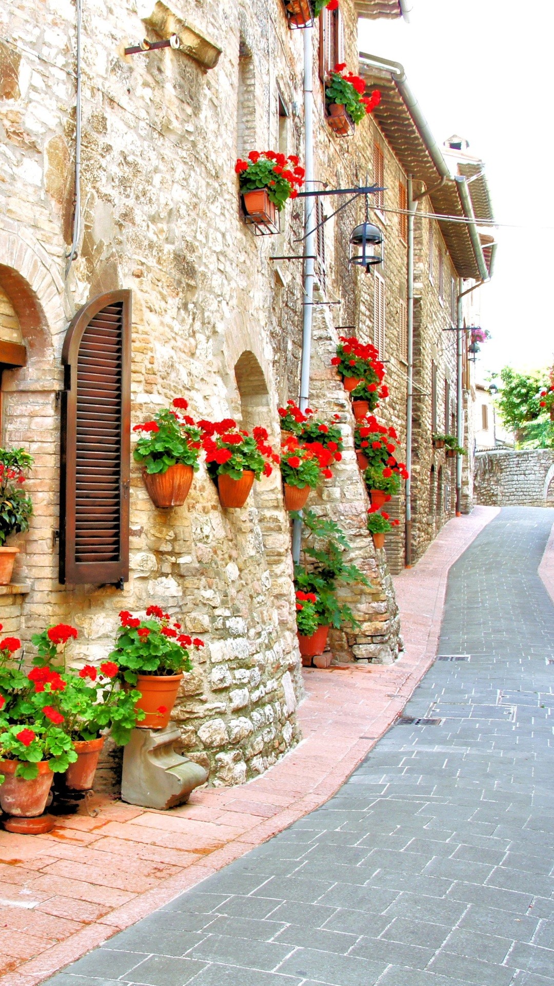 イタリアの美しい住宅街 Iphone Wallpapers