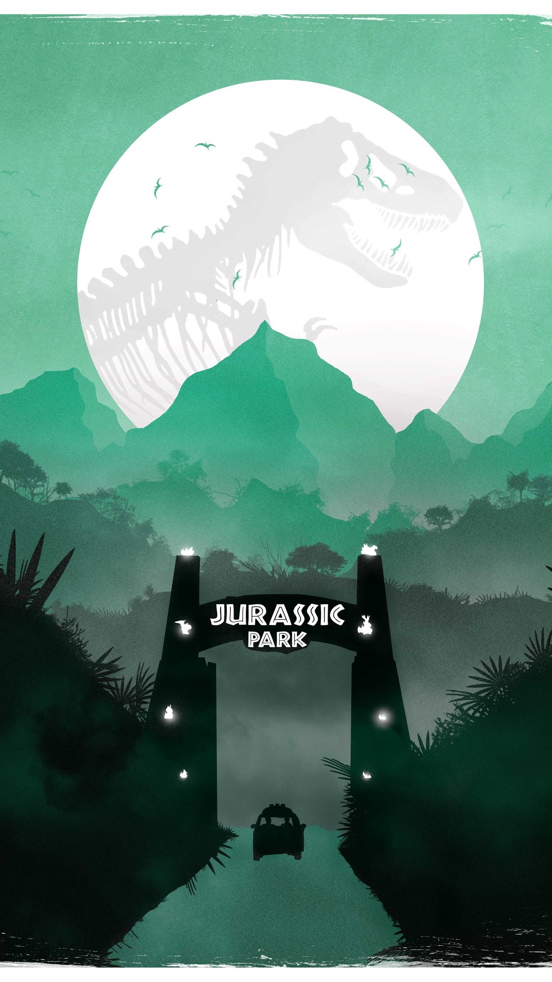 Jurassic Park Raptor iPhone Wallpaper by abekowalski on DeviantArt
