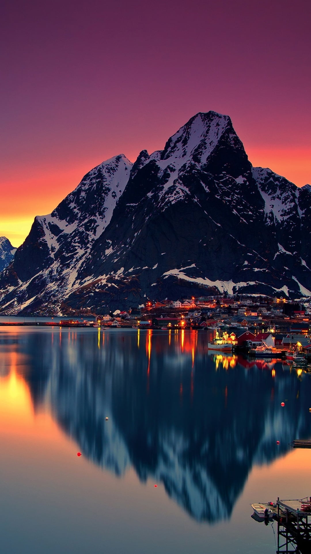 ノルウェーの夜景 Iphone Wallpapers