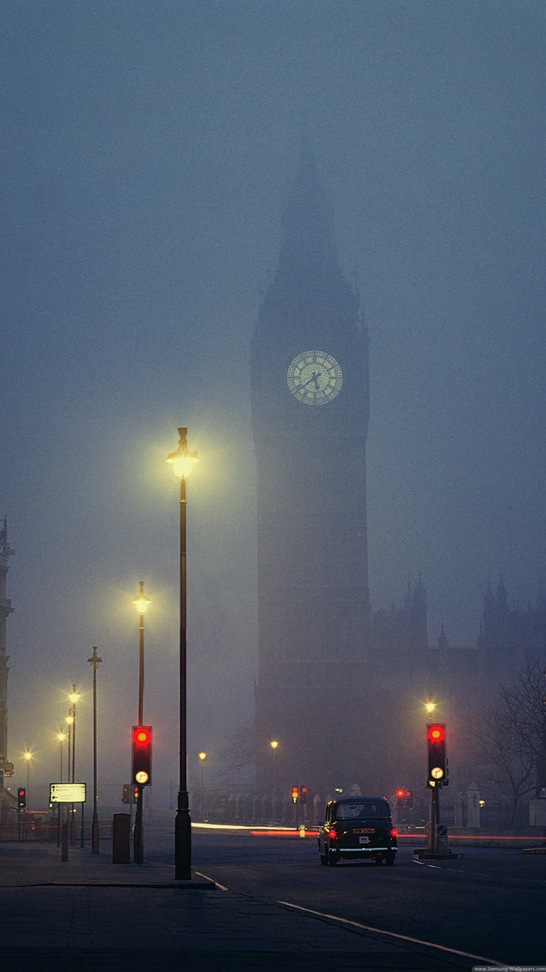 霧に包まれたビッグ ベン イギリス 世界の風景 Iphone Wallpapers
