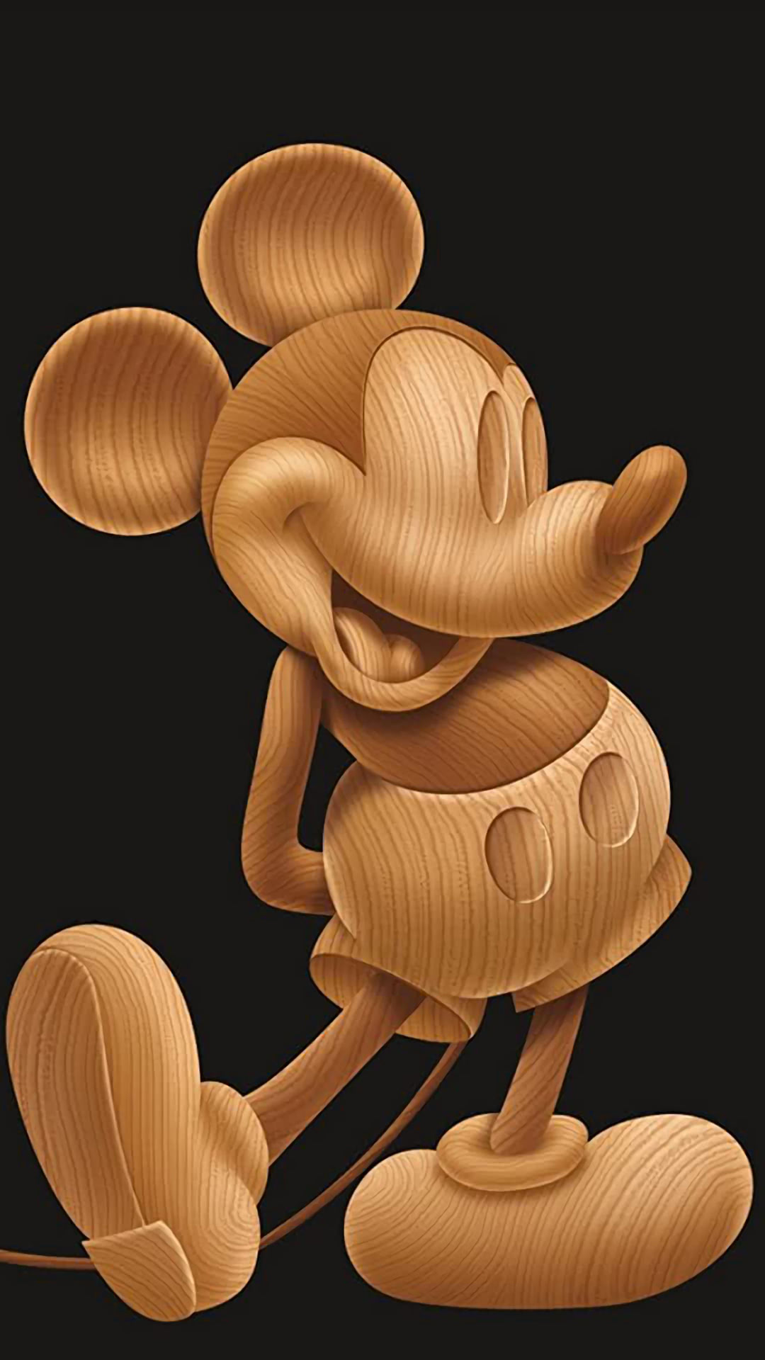 木彫りのミッキーマウス Iphone Wallpapers