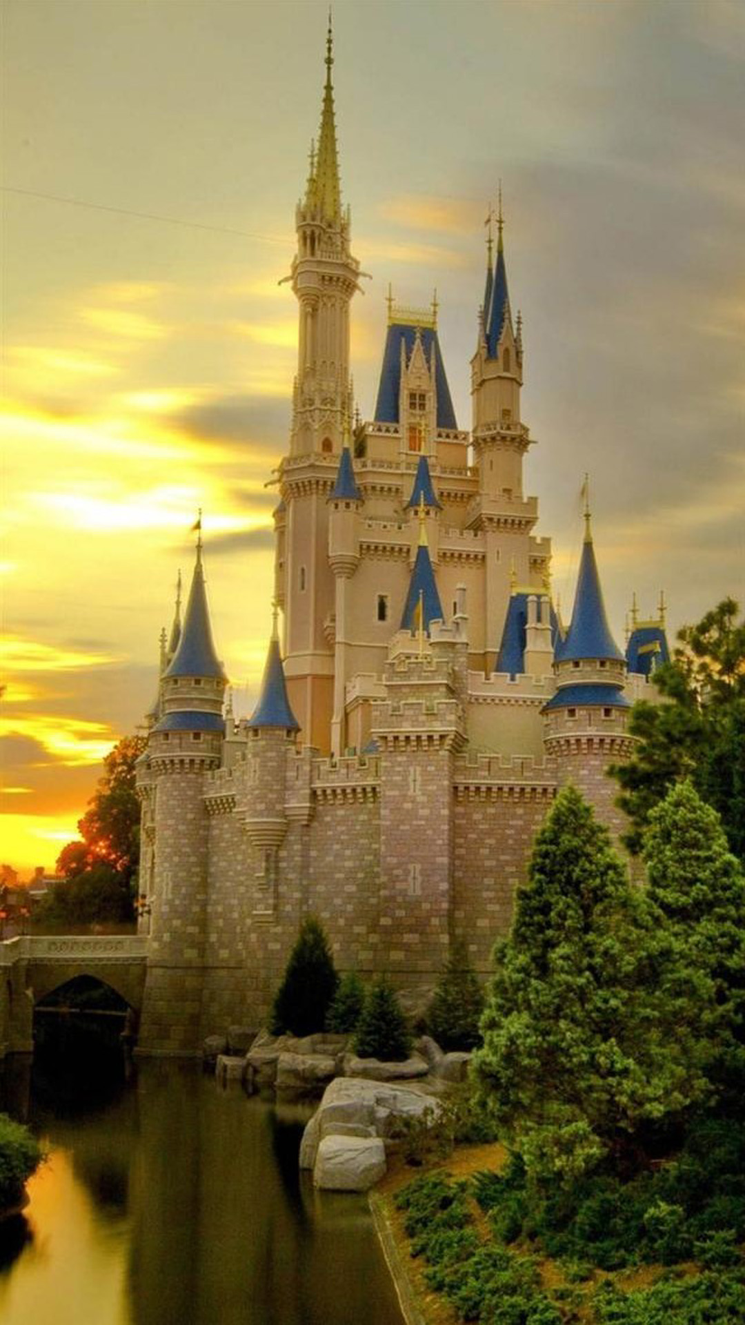 For Girls Cinderella Castle Iphone Wallpapers