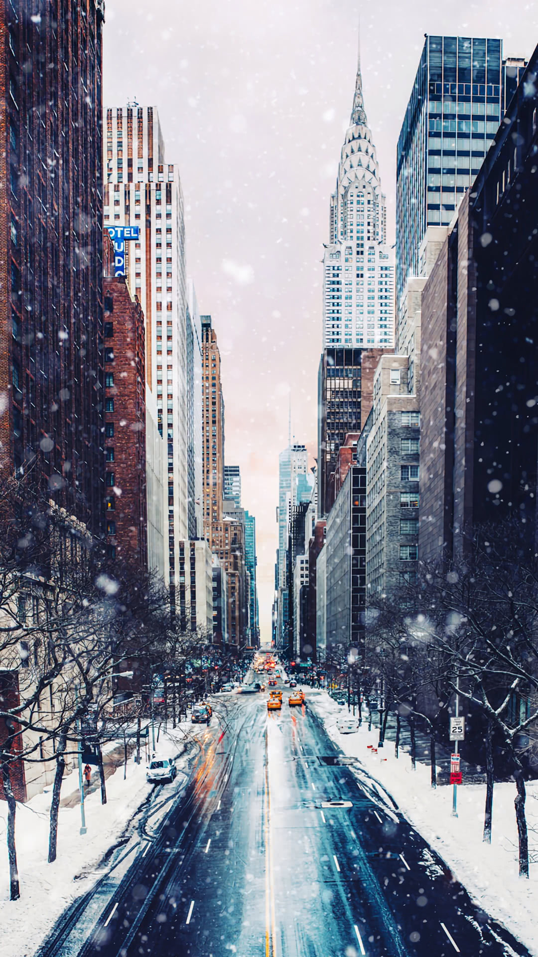 New York Winter Iphone Wallpapers