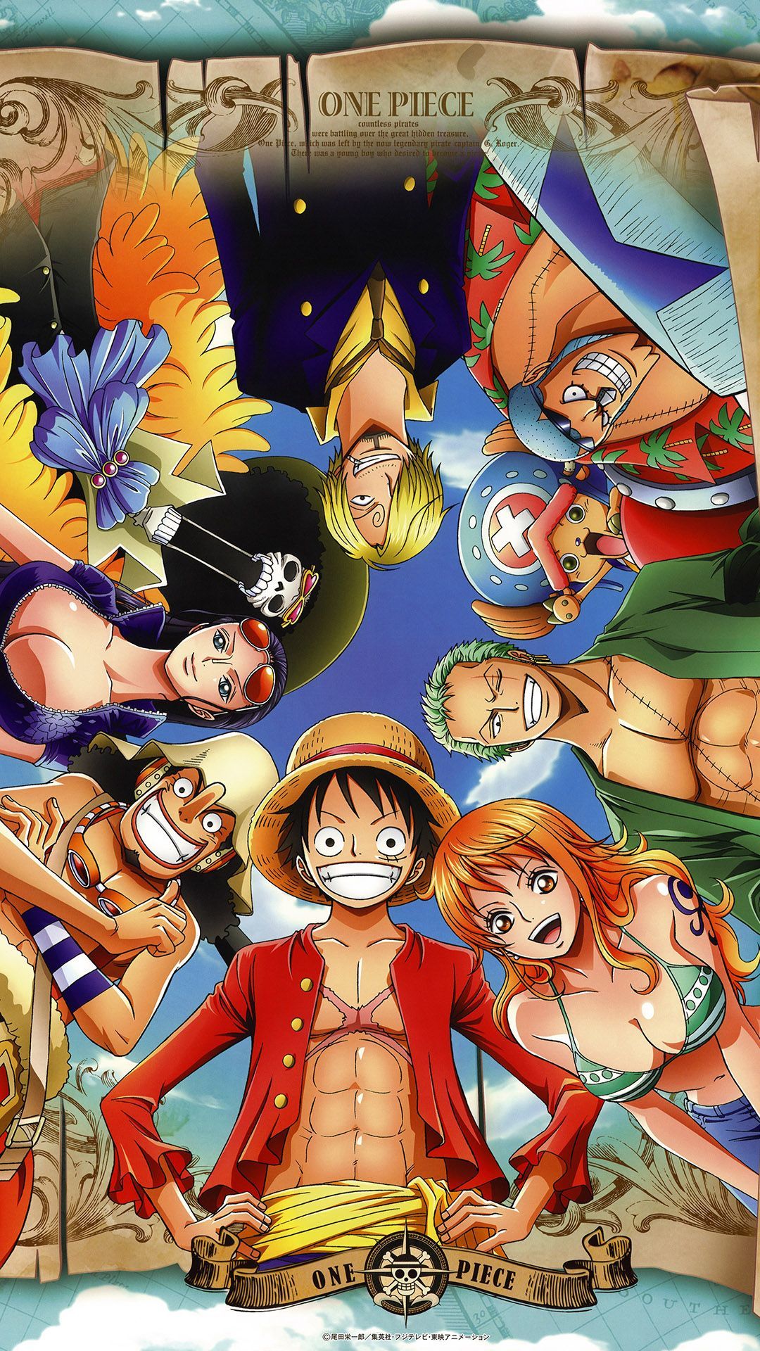 Anime One Piece Gang Of Straw Iphone6 Wallpaper Iphone Wallpapers