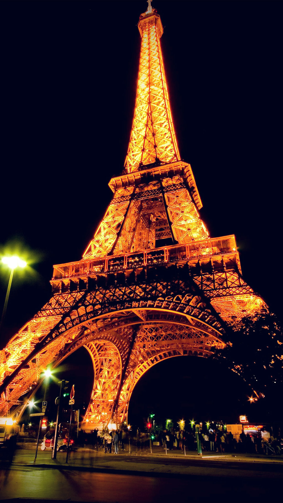 Eiffel Tower Night View Iphone Wallpapers