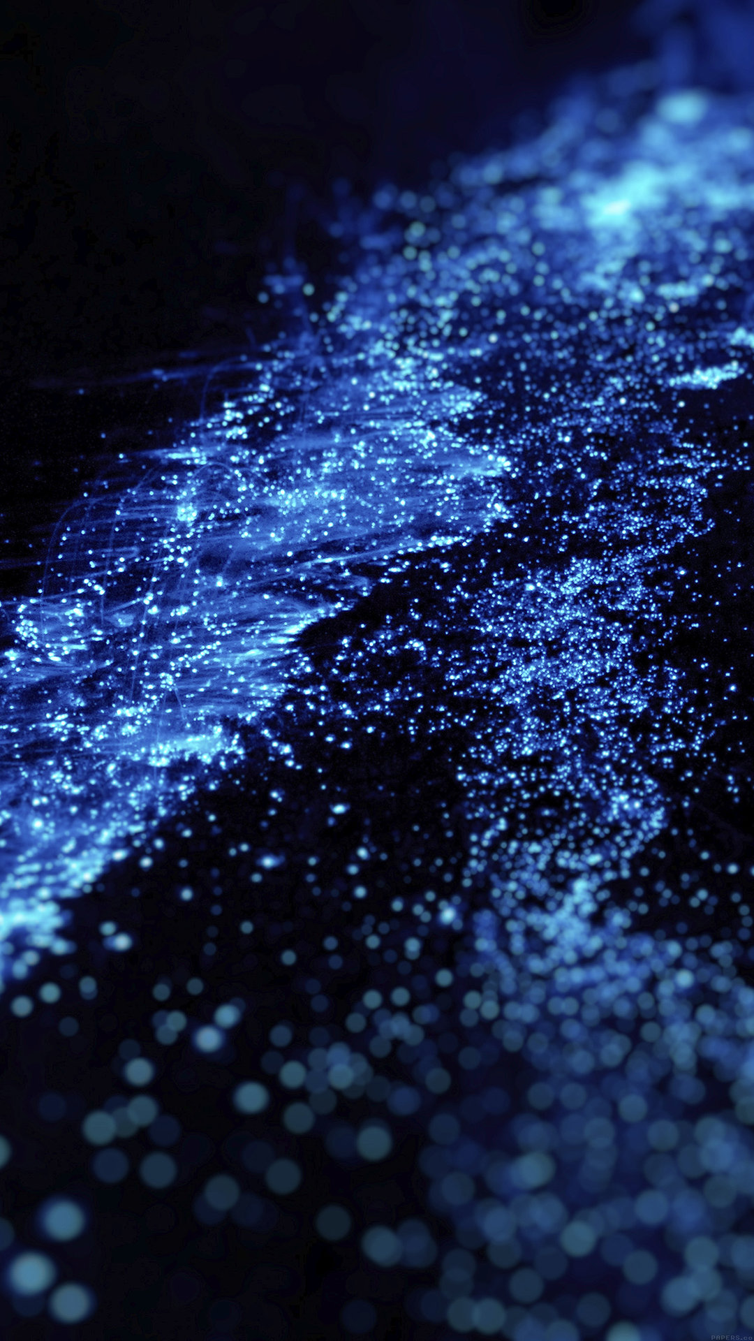 青く輝く夜の海 Iphone Wallpapers