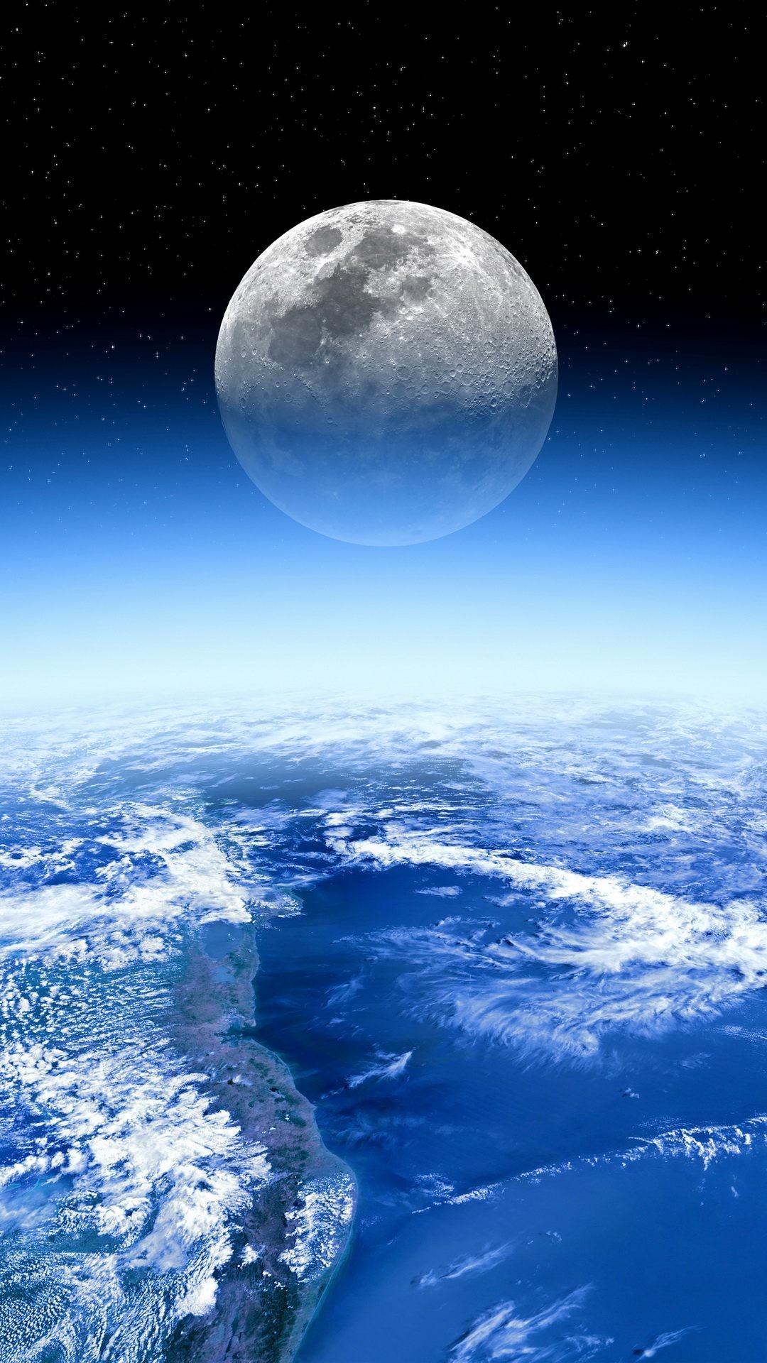 Moon And Earth Iphone Wallpapers
