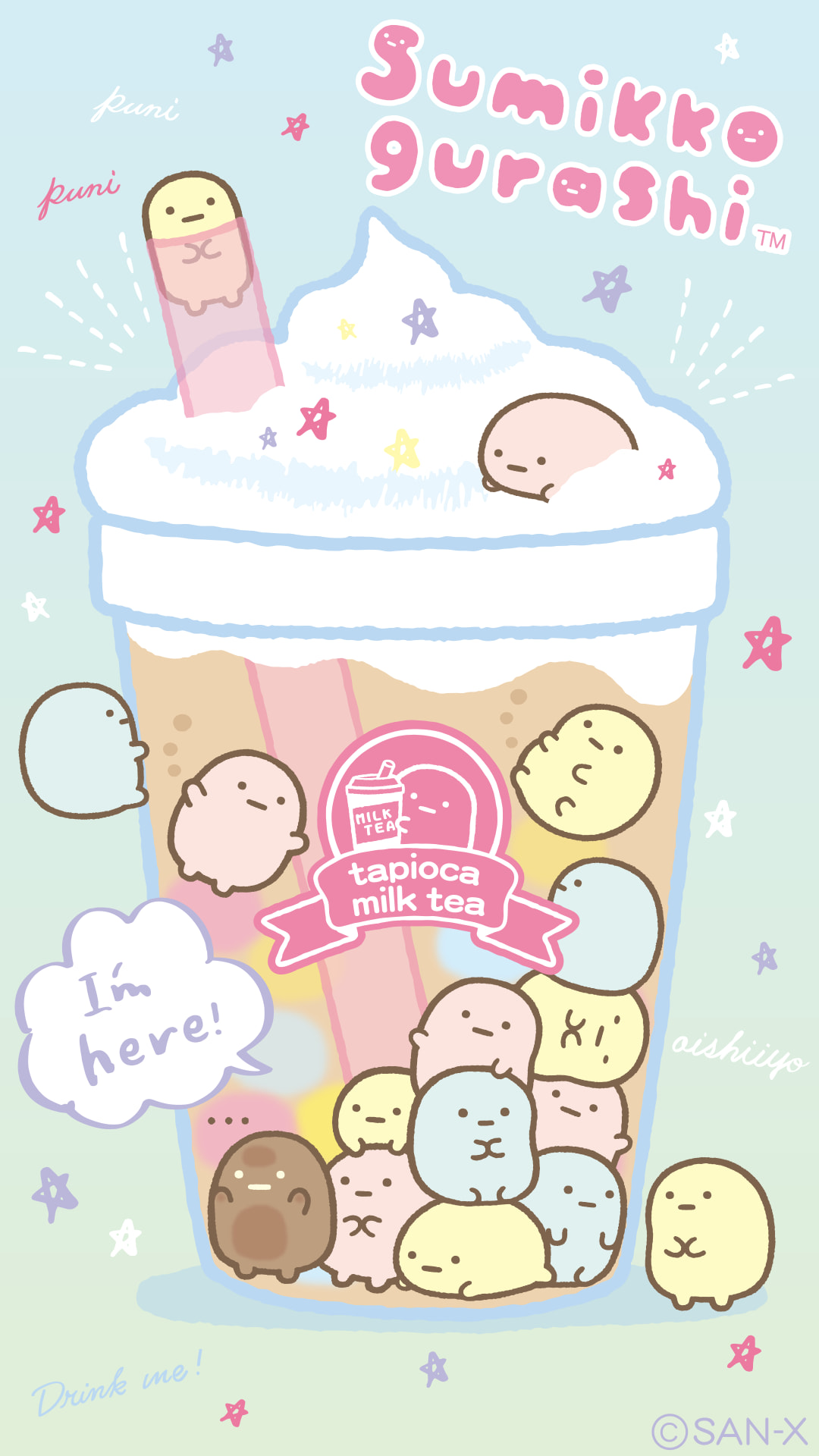 I made a Sumikko Gurashi inspired wallpaper for OnMeets link in comments  c  rtamagotchi