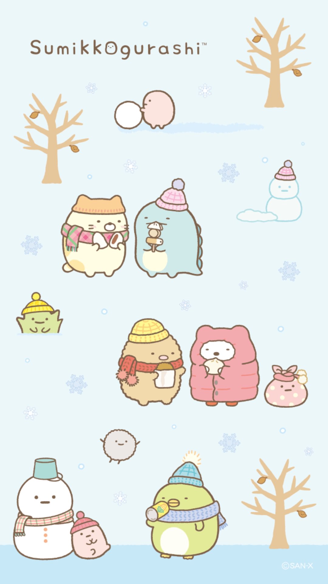 Sumikko Gurashi Winter Iphone Wallpapers