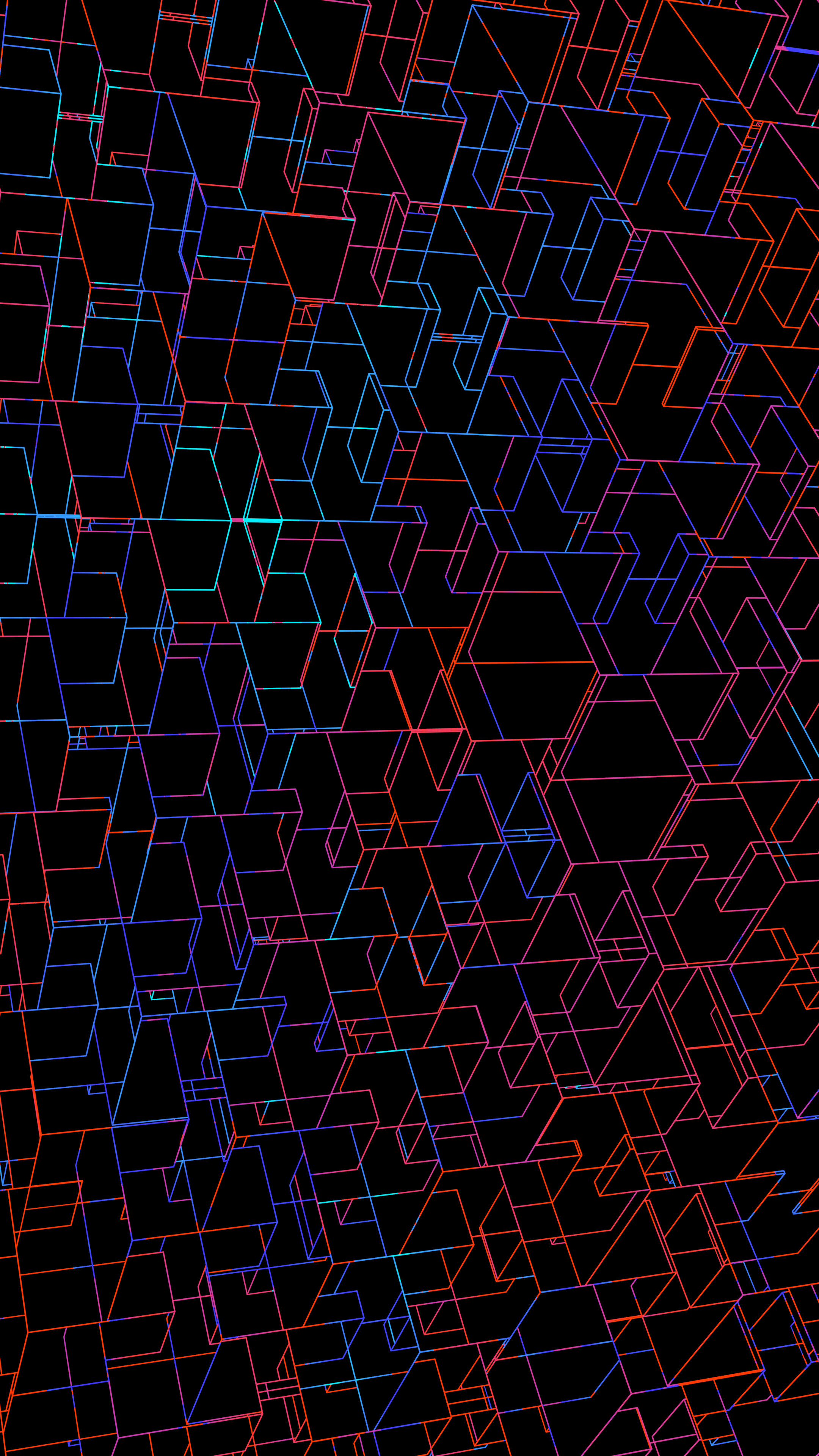 幾何学模様 キューブ Iphone Wallpapers