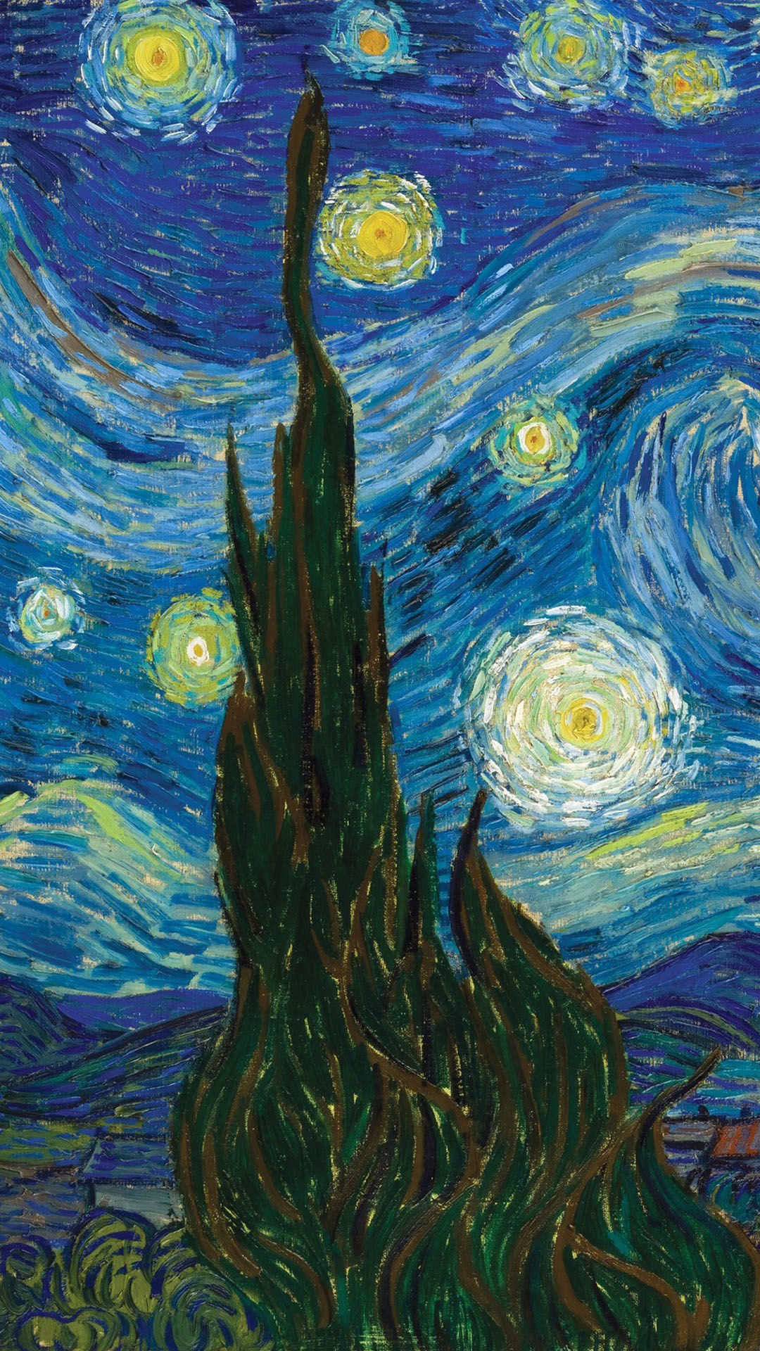The Starry Night Vincent Van Gogh Iphone Wallpapers