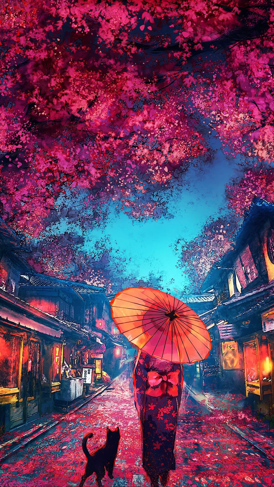 夜桜 Iphone Wallpapers